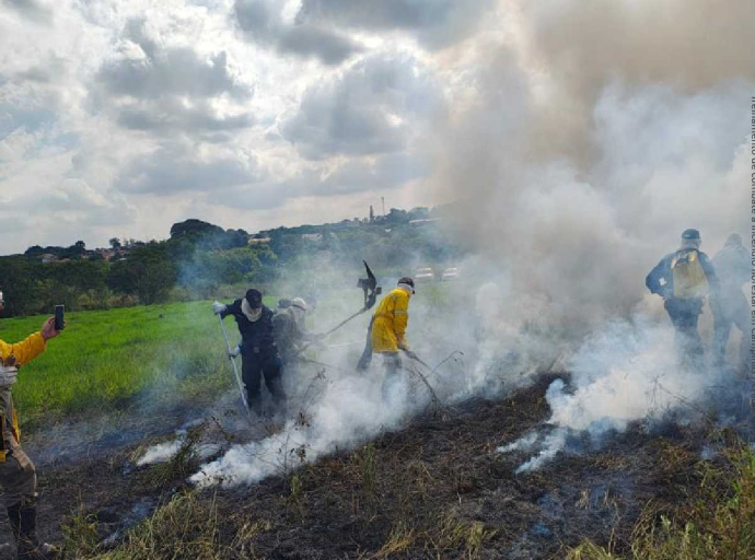Combate a incêndio florestal - Em Campinas brigadistas recebem treinamento e capacitação