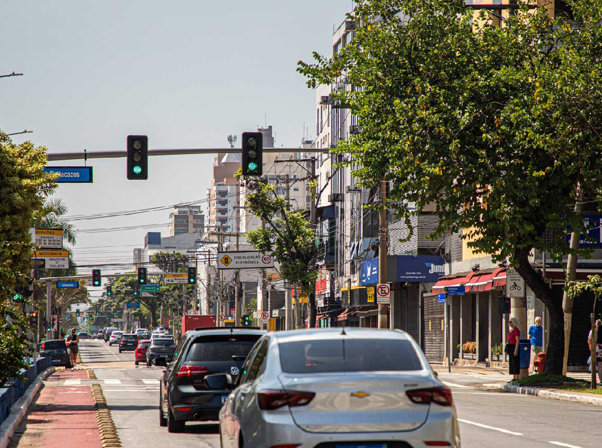 Faróis Verdes Av. Goiás /  crédito: Gabriela Gonçalves / PMSCS