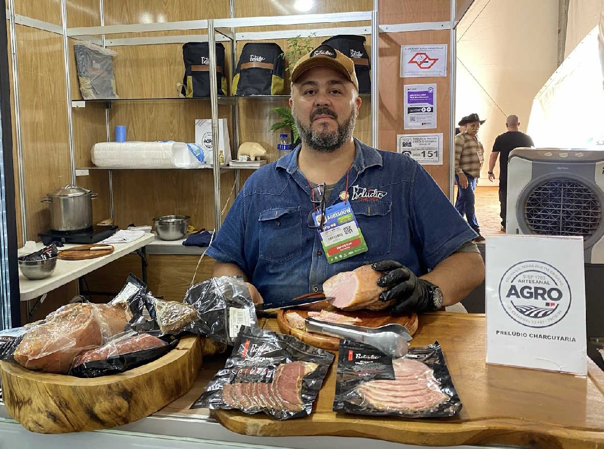 Lúcio Paulo Ribeiro da Silva, da Prelúdio Charcutaria, em Santo André na Agrishow 2025